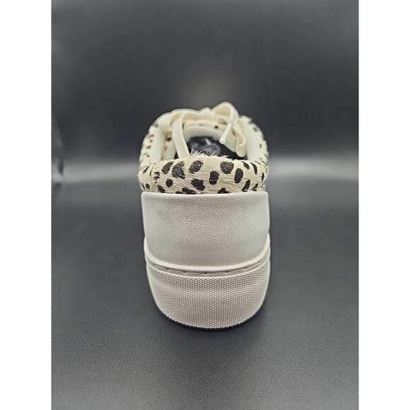 Official Program STW-70 Womens Low Top Sneakers Off White Leopard Print 7.5 NWB - Picture 5 of 6